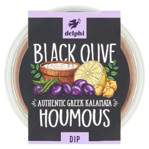 Delphi Black Olive Houmous Dip - 170g
