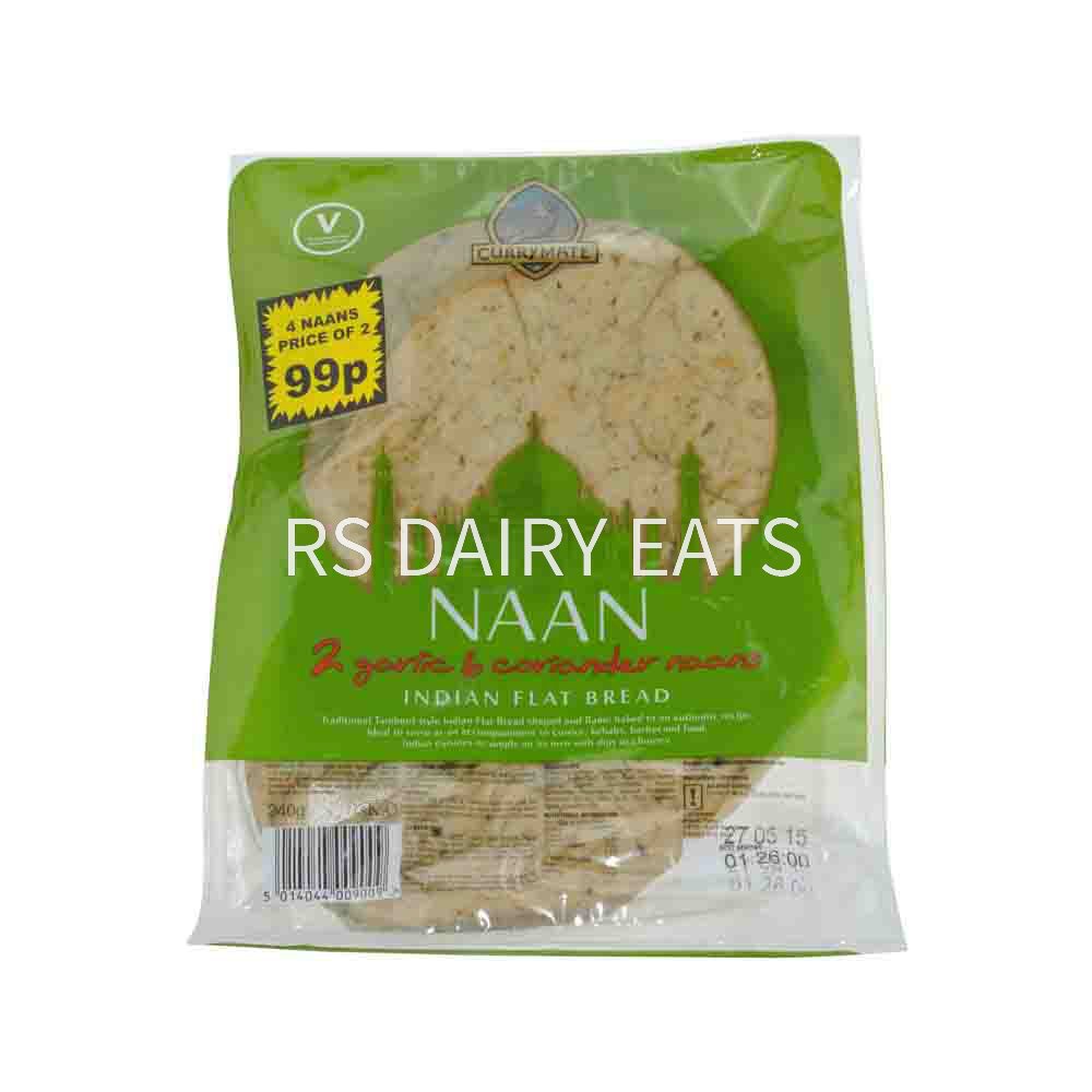 Currymate 4 Pack Garlic Naan