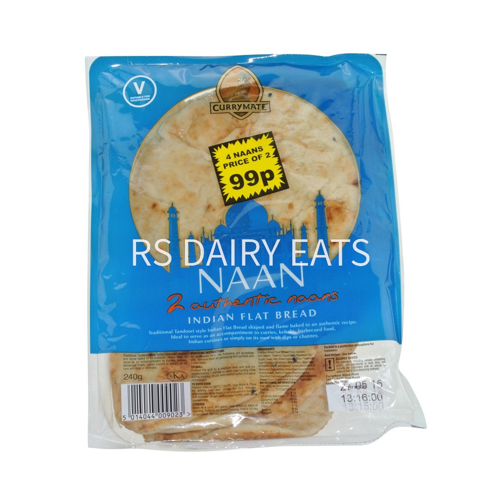 Currymate 4 Pack Plain Naan