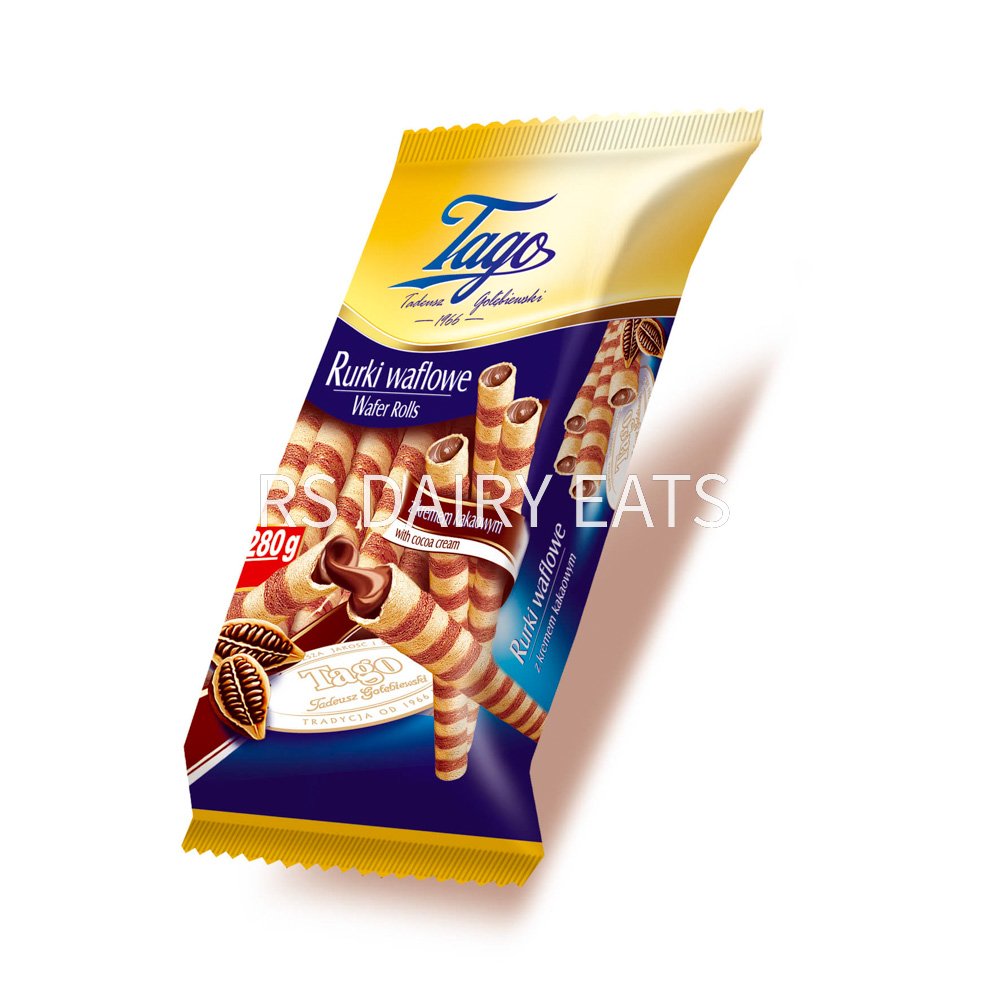 Tago Cacao Wafer Rolls 280Gr